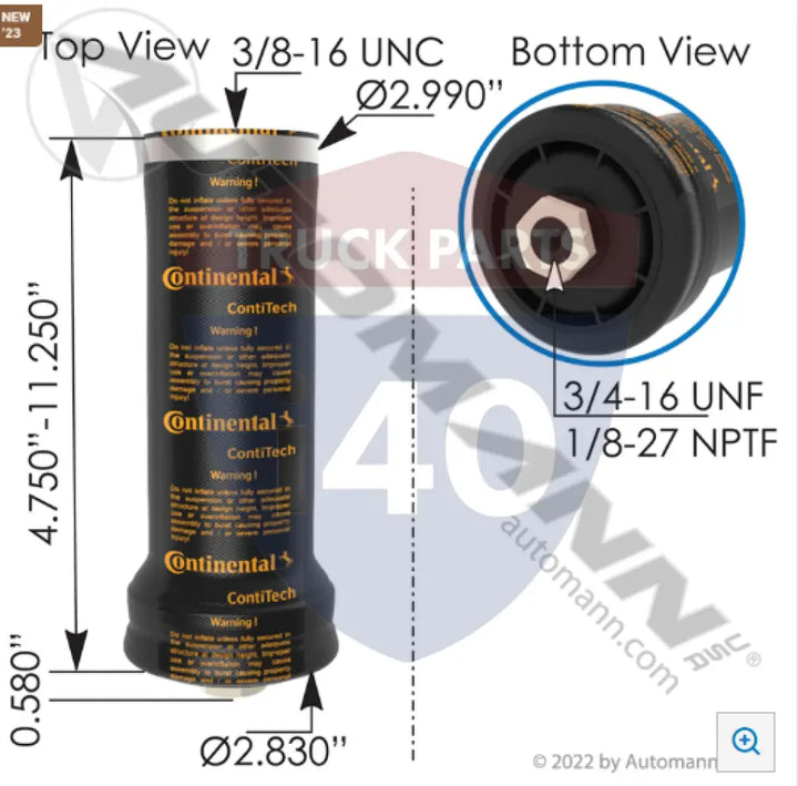 7200 Continental Air Spring Cabin For Firestone - Continental Air Spring Cabin