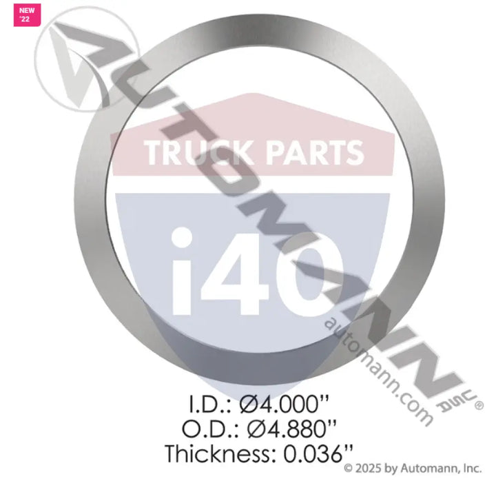TCXAMS012 Exhaust Gasket Spherical for Freightliner - Exhaust Gasket Spherical