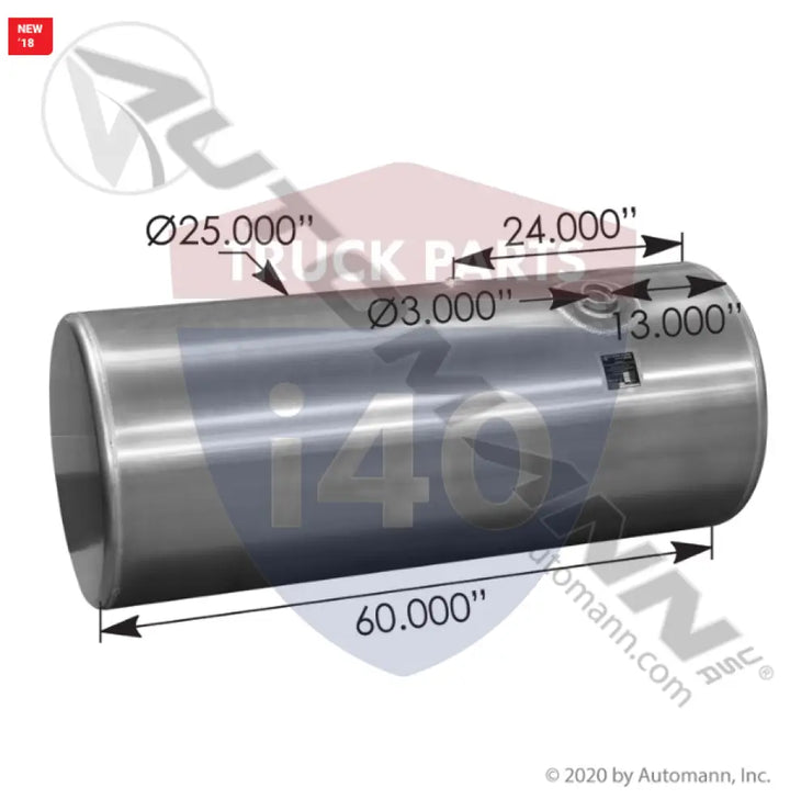 576.4612025PF Fuel Tank Round For Freightliner - Fuel Tank Round Freightliner