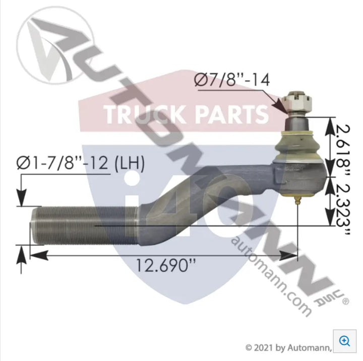 A3144C549 Tie Rod End LH For Meritor - Tie Rod End LH