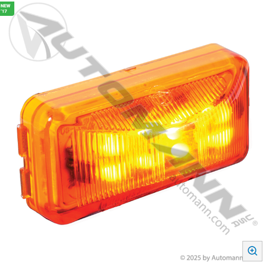 Automann 571.LD15A8MV Marker Light LED 1X2-1/2in Amber 10-30V