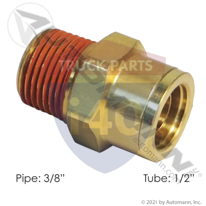 1868X8 Brass PLC Male Connector 1/2 3/8in For Eaton - Male Connectors-Brass
