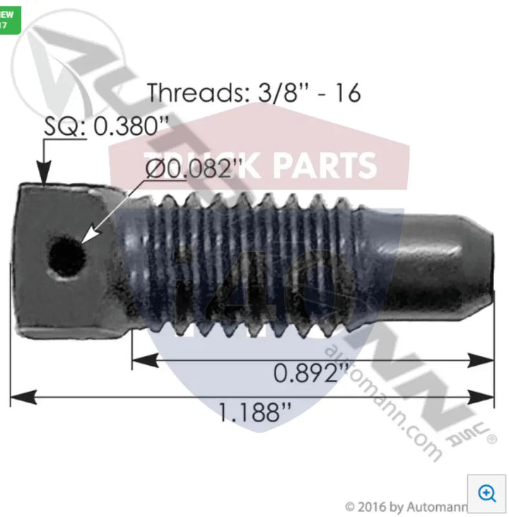 26X1030 Set Screw For Meritor - Brake Hardware