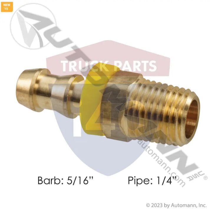 Automann 177.8655B Push-On Fitting 5/16in Hose 1/4in Pipe - Male Pipe