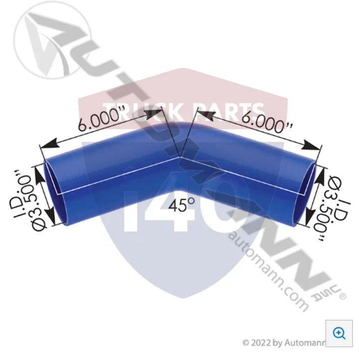 Automann 561.17350 Coolant Poly Reinforced 4Ply 45Deg Elbow - 45° 4 Ply