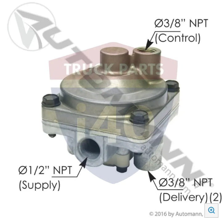 Automann 170.110360 LOV2 Type Service Relay Valve - Relay Valves