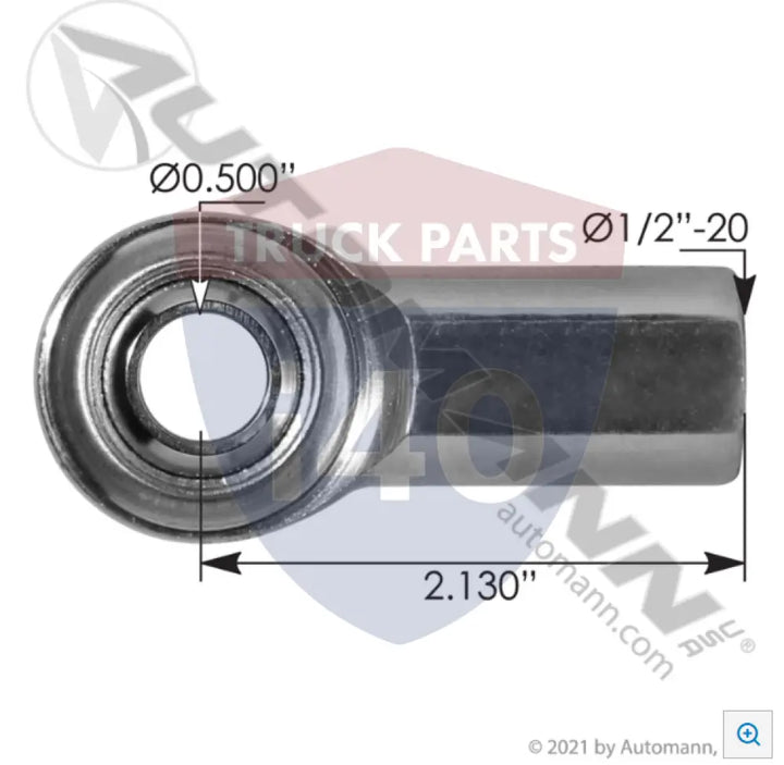 1716090008 Rod End Female RH 1/2-20in For Freightliner - Heim Joints