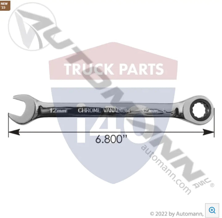 Automann 579.4212RM Ratcheting Combo Wrench 12mm - Sockets & Wrenches