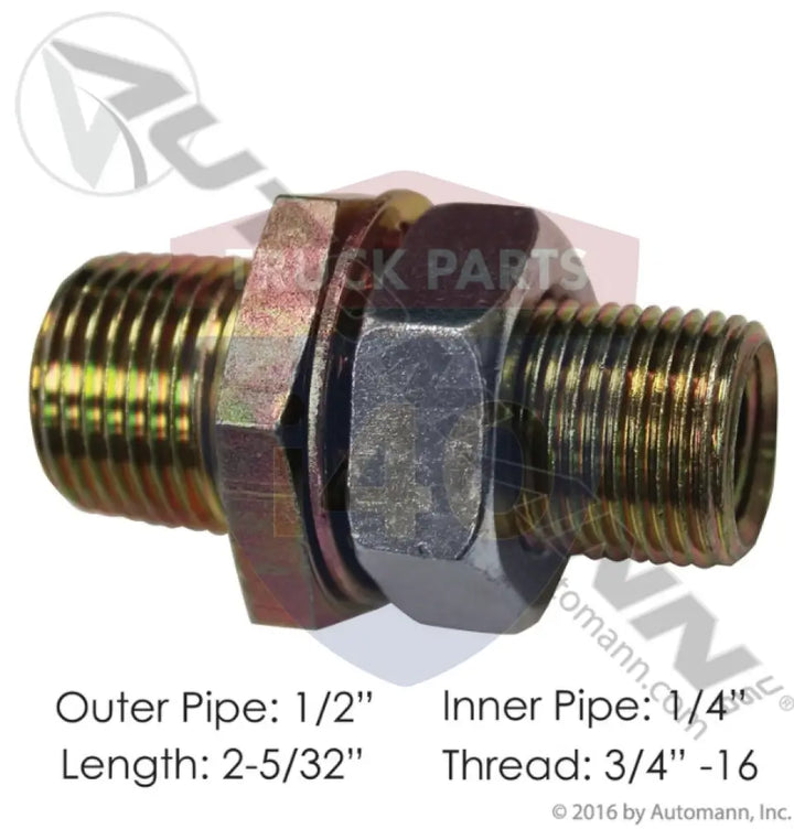 Automann 177.4005 Bulkhead Coupling 2-5/32in - Bulkhead Couplings