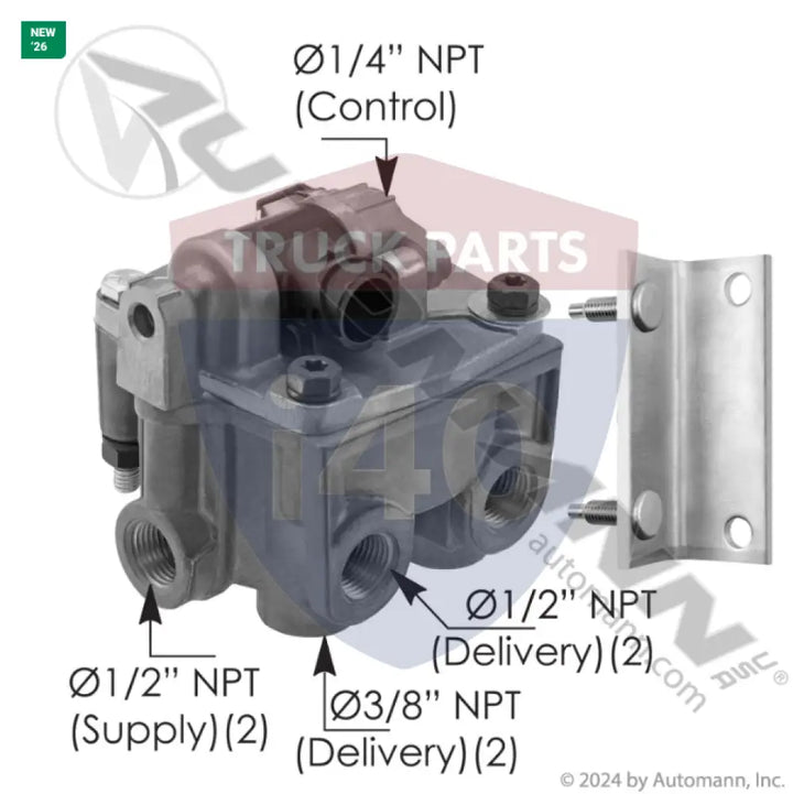K070962 ATR6 Traction Relay Valve For Bendix - ABS Valves