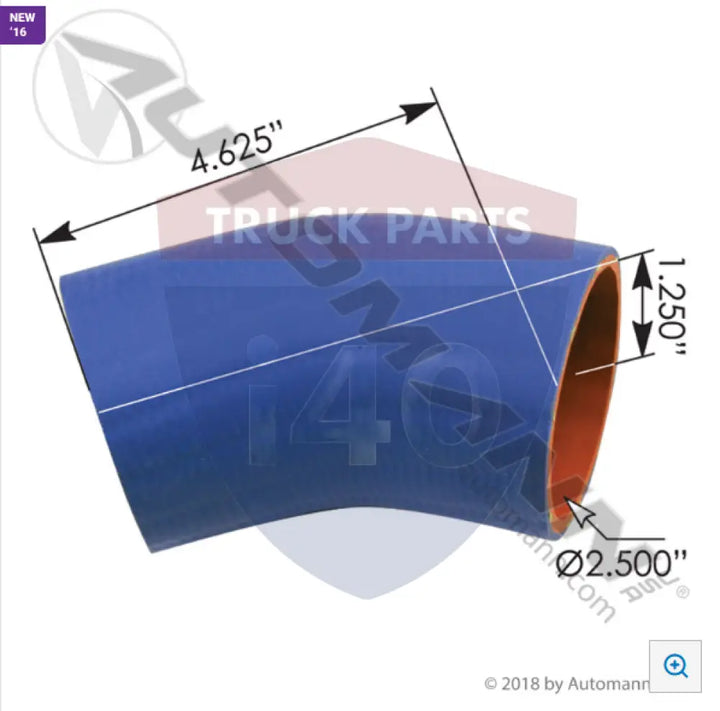 D10299369 Coolant Poly Reinforced 4Ply 35Deg Elbow For Paccar - 35°