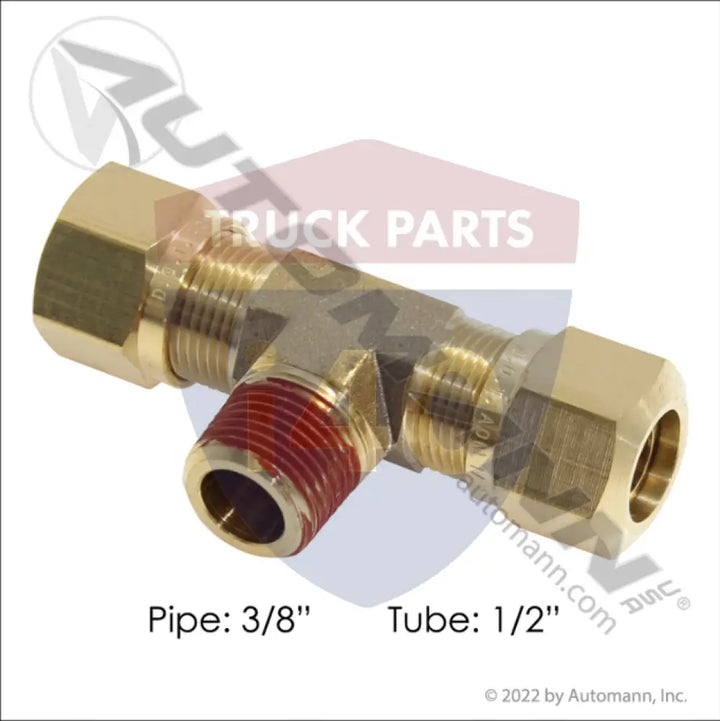 1472X8 Male Branch Tee DOT 1/2IN 3/8NPT For Eaton - Male Branch Tees