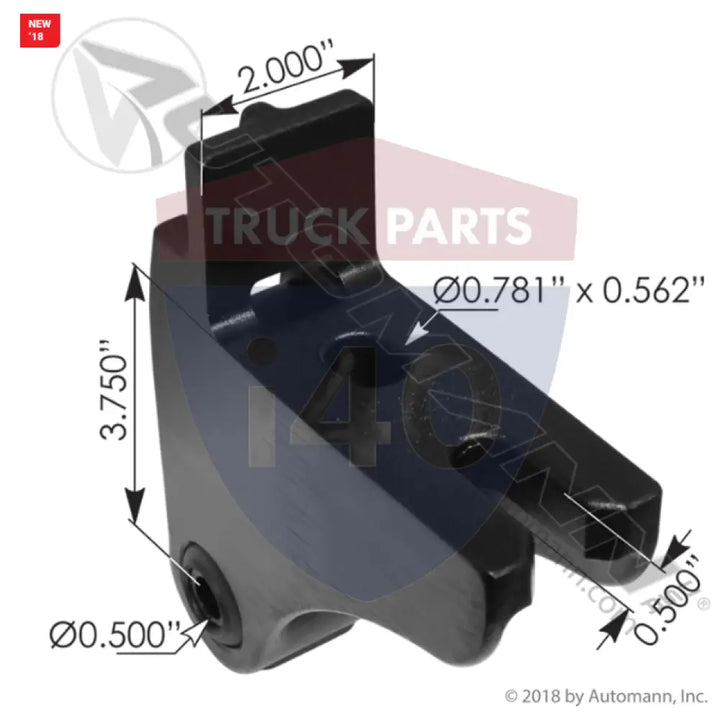 Automann M134718 Bracket Hood Hinge Pivot Kenworth - Bracket Hood Hinge Pivot Kenworth
