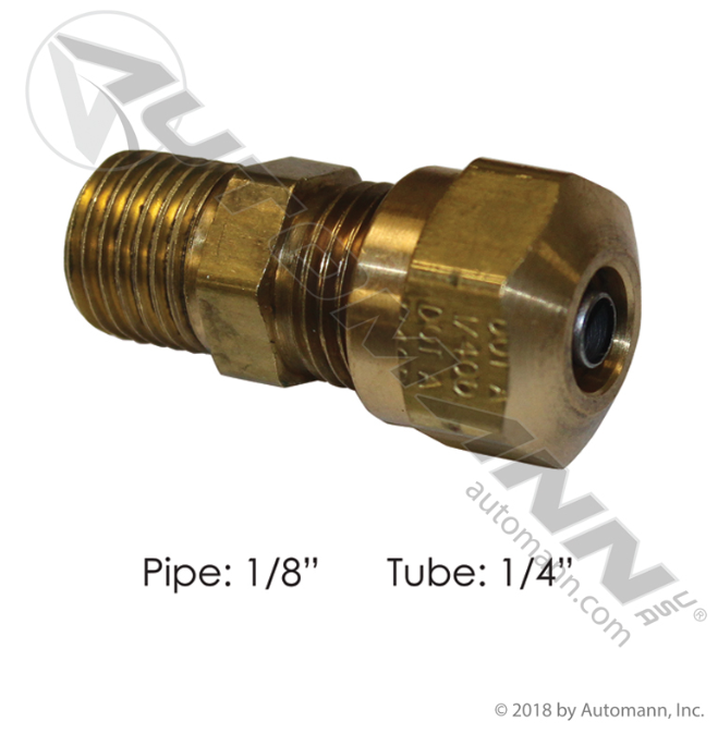 016842 Male Connector DOT 1/4IN 1/8NPT For Velvac