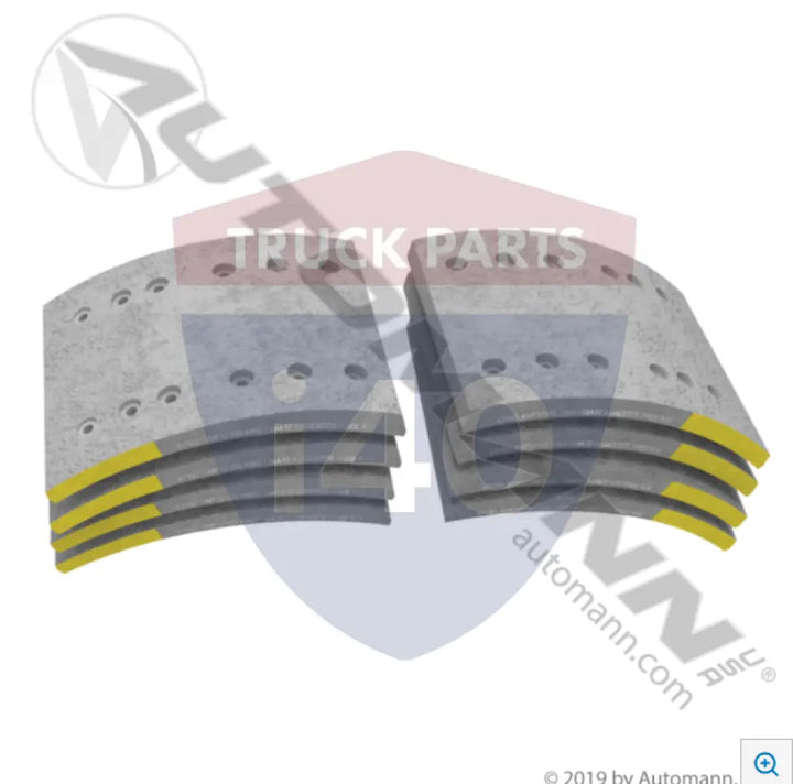 Automann 140.4715.121 Brake Lining 12K RP628C RSD - 12K Lbs GAWR