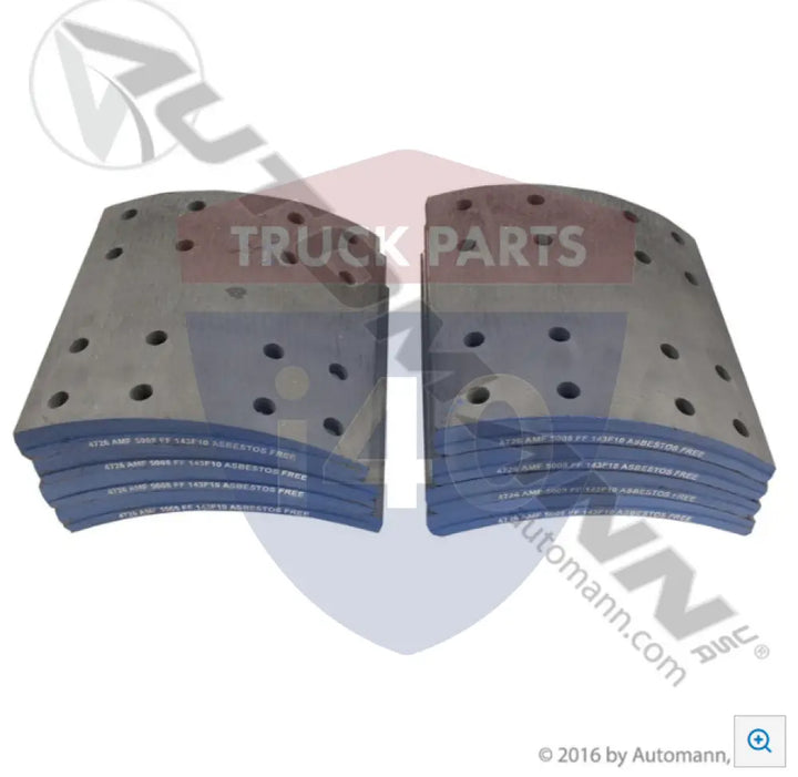 Automann 140.4726.50 Brake Lining - 20K Lb GAWR