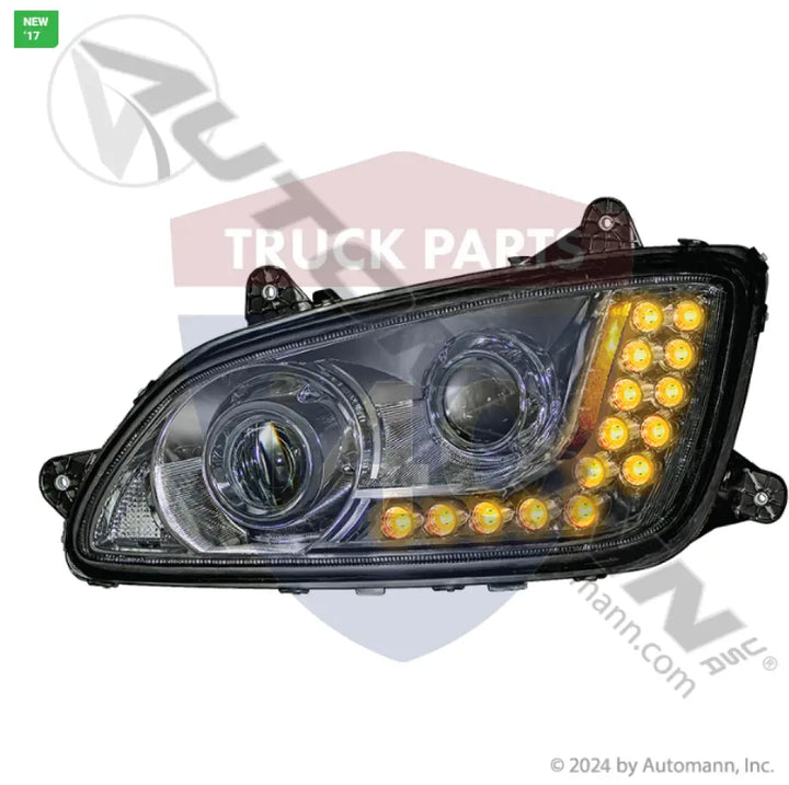 Automann 564.59049LC Headlamp Kenworth LH Chrome - Headlamp Kenworth LH Chrome