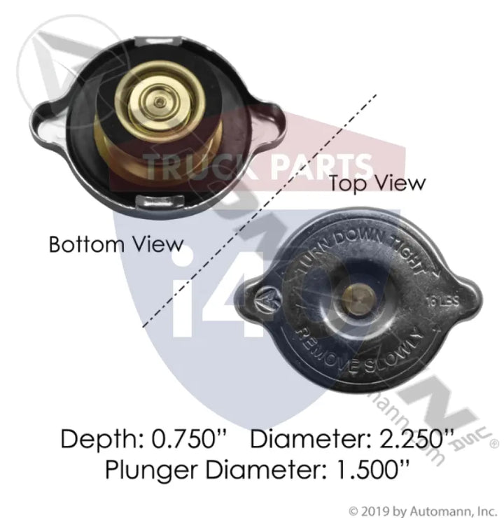 05-17223-003 Radiator Cap 16LB For Freightliner - Coolant Caps