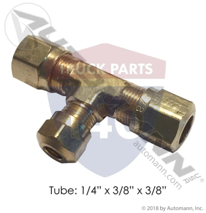 Automann 177.1464R64 Union Tee DOT 3/8INx3/8INx1/4IN - Union Tees