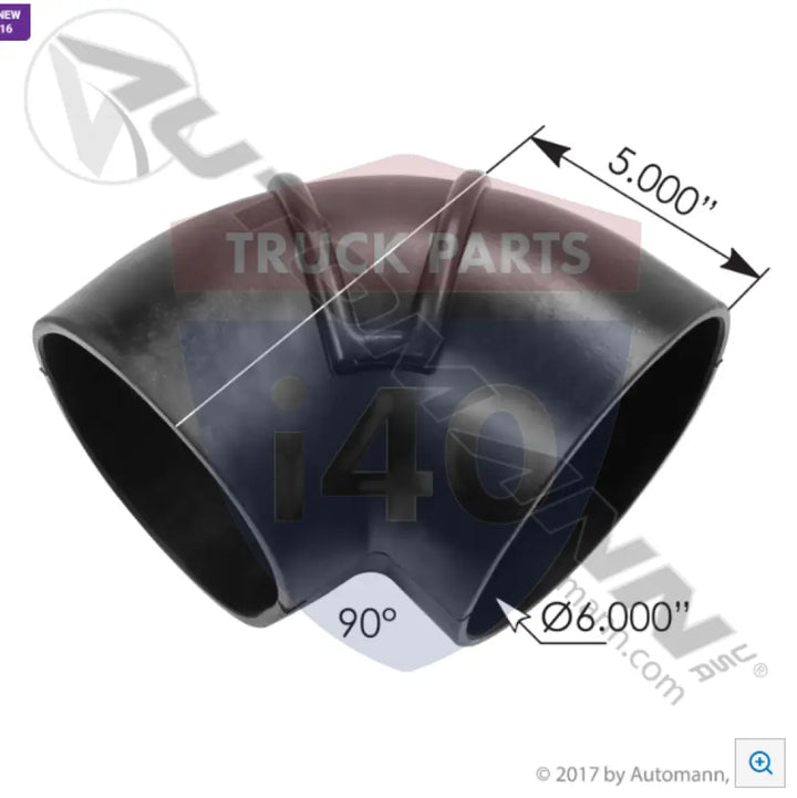 5MD2711 Elbow Rubber 6in ID For Mack - 90°