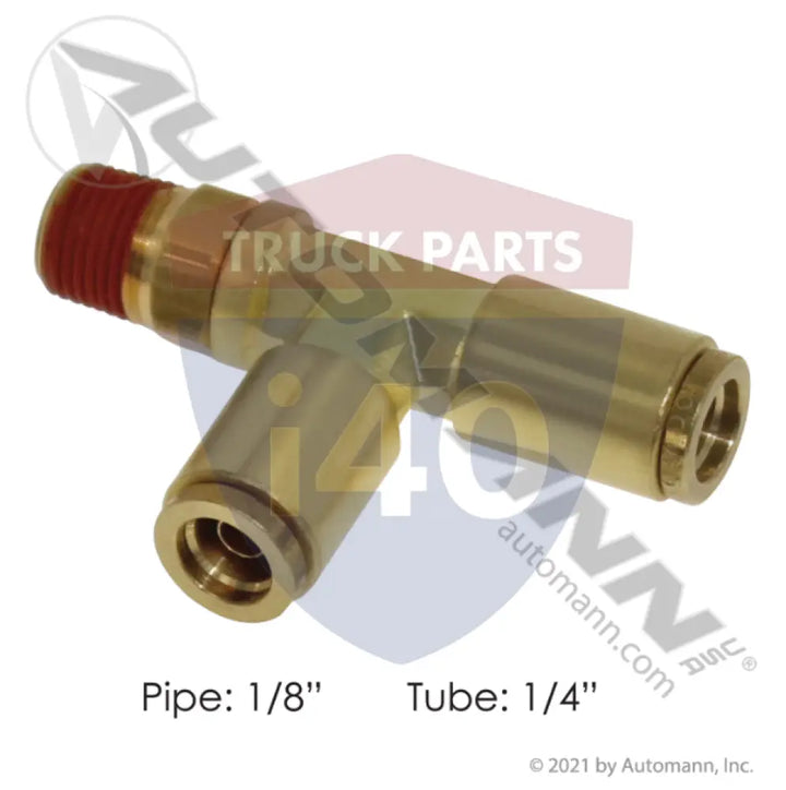 1871X4S Brass PLC SWL Male Run Tee 1/4 1/8in For Eaton - Male Run Tees-Brass
