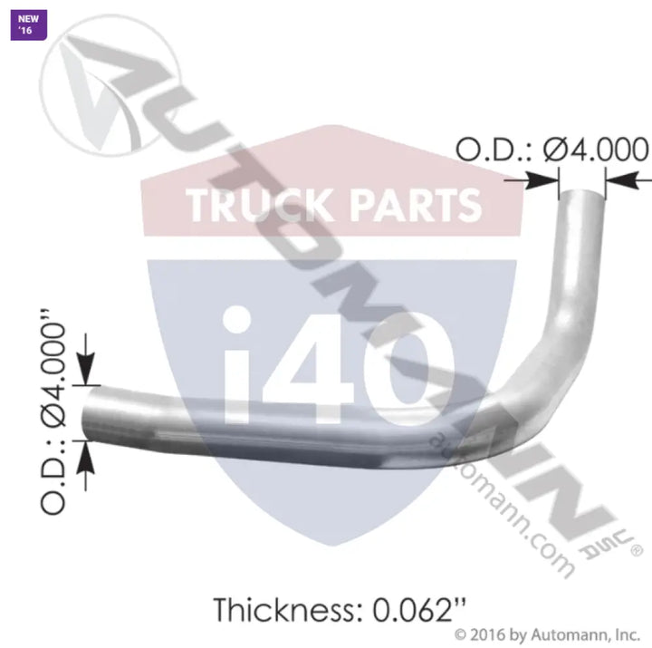 J068181 Exhaust Pipe ALZ Mack For Donaldson - Exhaust Pipe ALZ Mack