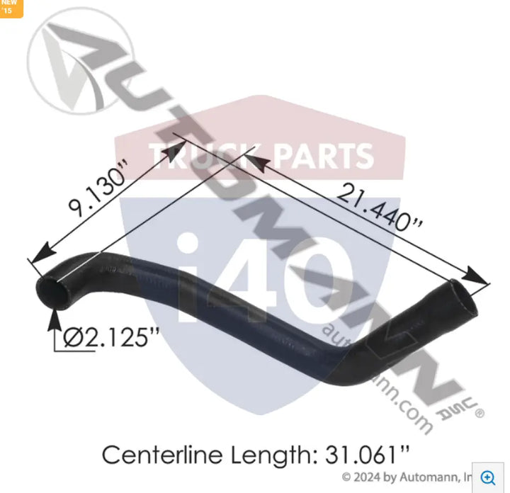 Automann 561.54429 Radiator Hose Hino - Freightliner
