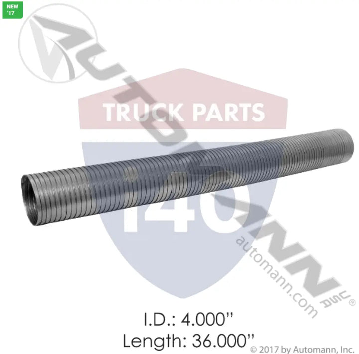 Automann 562.U7340-36G Flex Tubing 4in 36in Galvanized - Flex Tubing 4in X 36in Galvanized
