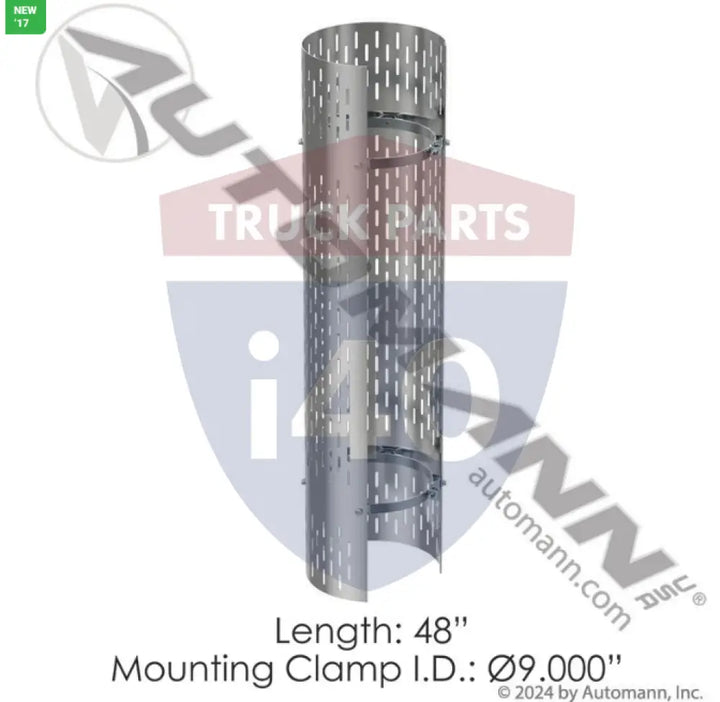 MG9270VS Heat Shield 9in Vertical Slots For Grand Rock - Heat Shield 9in Vertical Slots