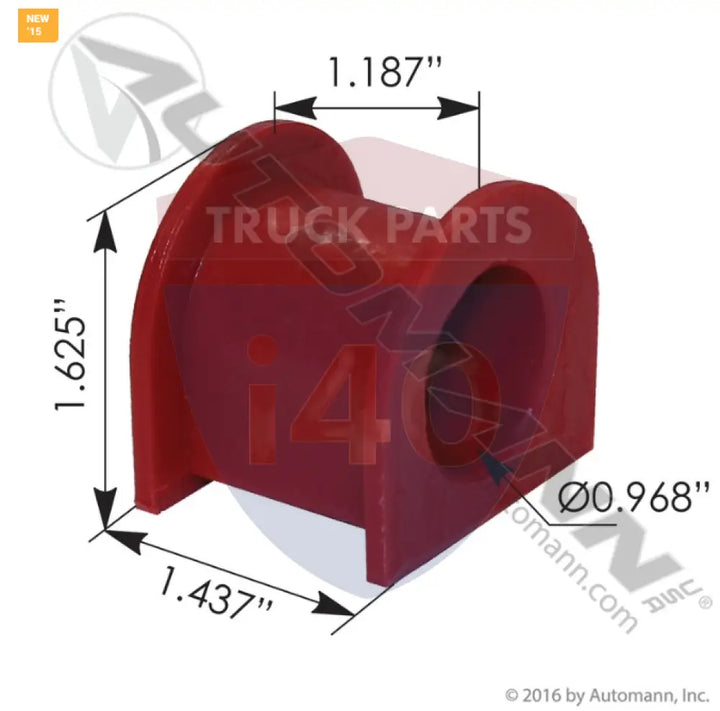 Automann M59104 Hood Pivot Bushing Nylon Kenworth - Hood Pivot Bushing Nylon Kenworth