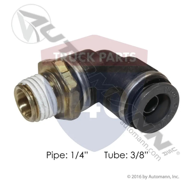 QL1369-6B PLC Swivel Male Elbow 3/8 1/4in For Tectran - Male 90° Elbows-Composite