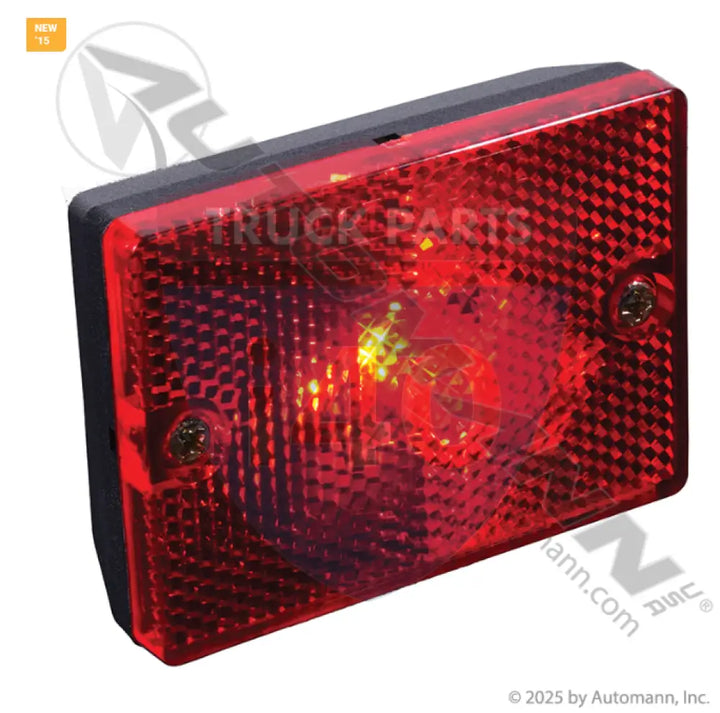 M114R Marker Light 2in 3in Reflex Red For Peterson Manufacturing - Marker Light 2in X 3in Reflex Red