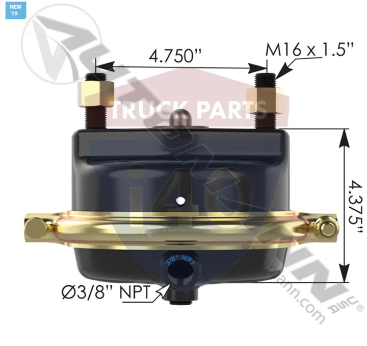 Automann 179.SC22DB Service Chamber Type 22 Disc Brake - Air Disc Service Chambers