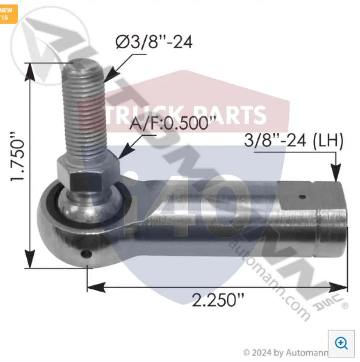 K124-402-1 Rod End LH For Kenworth - Heim Joints