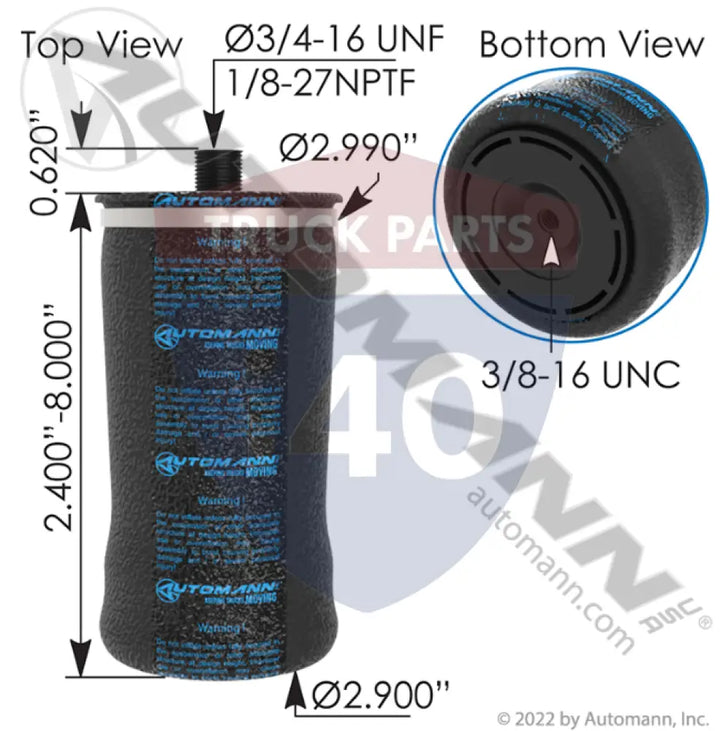 W028117150 Air Spring Cabin For Firestone - Air Spring Cabin