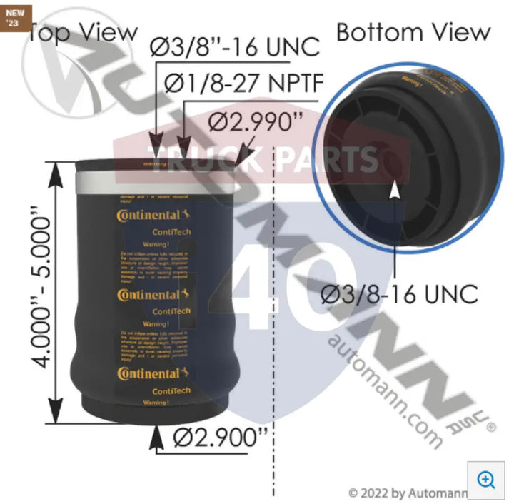 11020022 Continental Air Spring Cabin For Link - Continental Air Spring Cabin