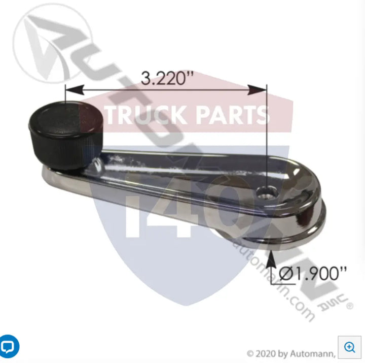 395948C1 Window Crank Handle Chrome For International - Window Crank Handle Chrome International