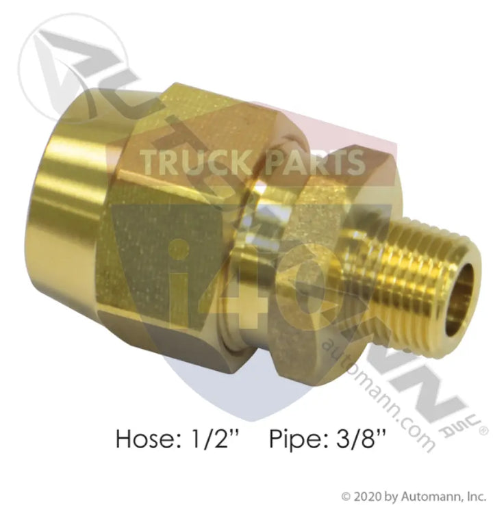E8593 Hose Coupling 1/2IN 3/8NPT For Euclid - Coupling w/o Springs