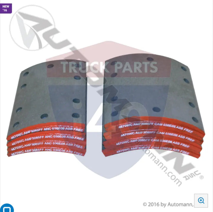 Automann 140.4670WC.30 Brake Lining - 23K Lb GAWR