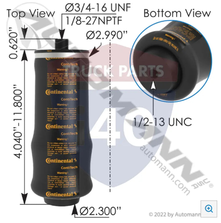 90026536 Continental Air Spring Cabin For Ottawa - Continental Air Spring Cabin