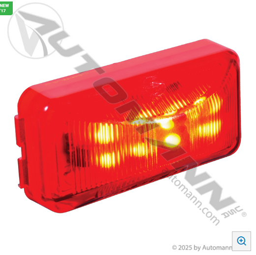 Automann 571.LD15R8MV Marker Light LED 1X2-1/2in Red 10-30V