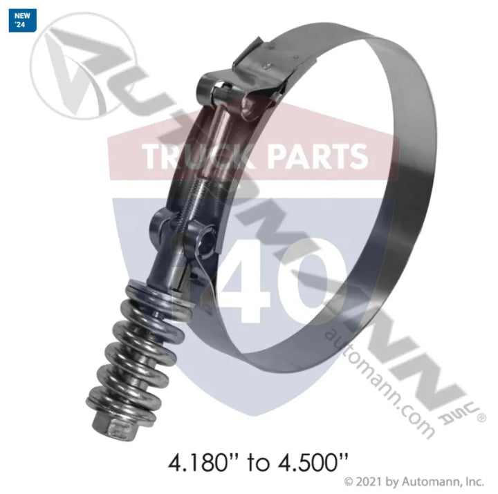 B92240425 HD T-Bolt Clamp 4.25in to 4.56in For Breeze - Spring Loaded T-Bolt Clamps - Heavy Duty