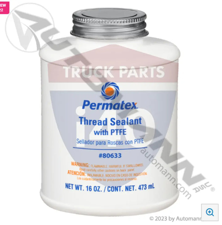 Permatex 80633 Thread Sealant with PTFE 16oz - Adhesives