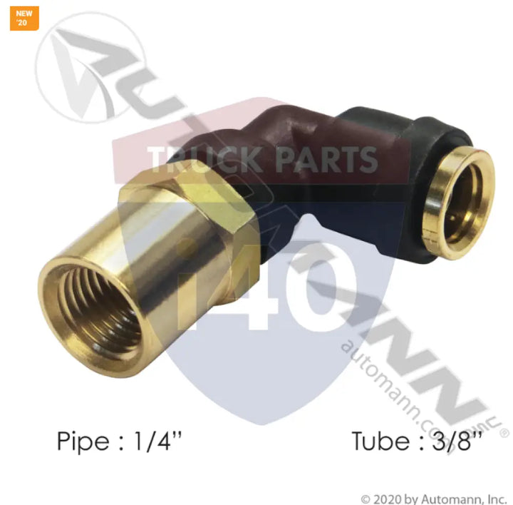 Automann 177.12C706B PLC Female SWL Elbow DOT 3/8in 1/4in - Female 90° Elbows-Composite