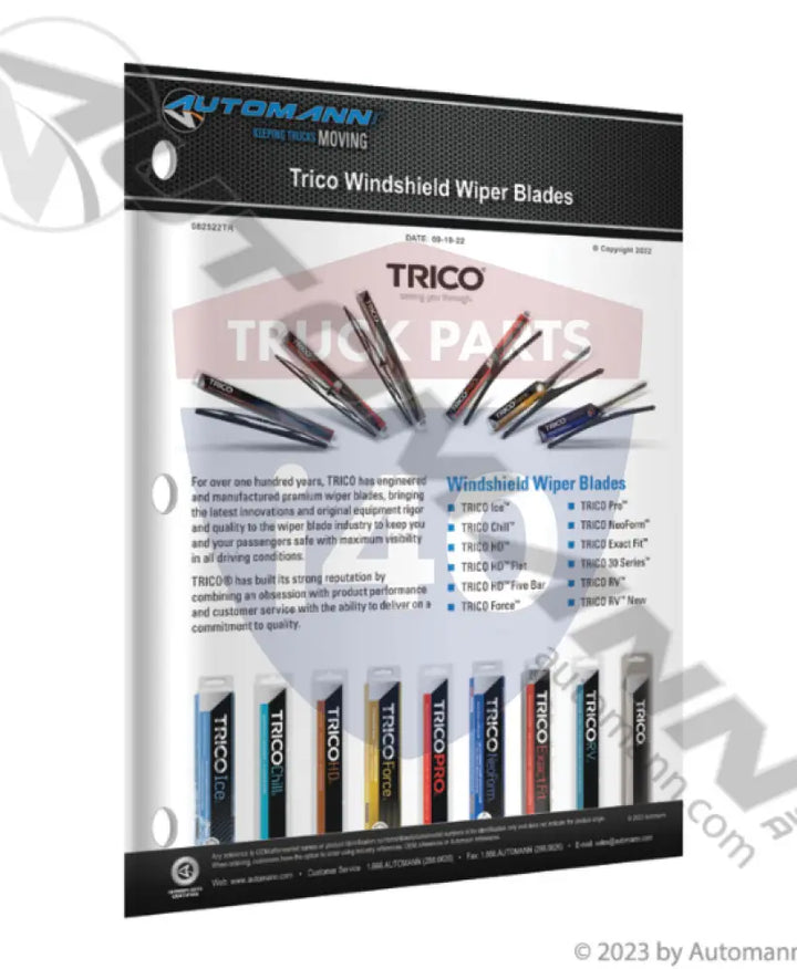 Automann CAT-082522TR Trico Wipers Bulletin - Miscellaneous Promotional Products