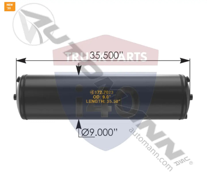 12-17023-001 Air Tank For Freightliner - Freightliner