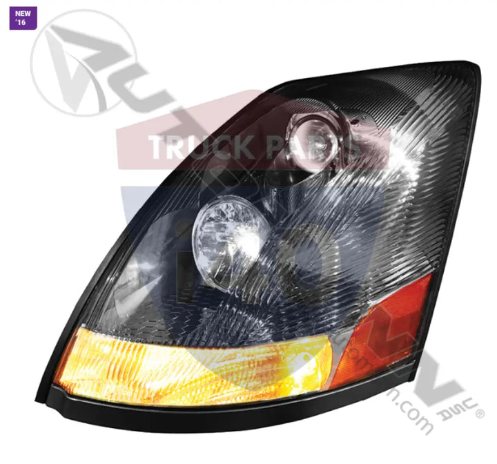 Automann 564.96020C Headlamp LH Chrome Volvo - Headlamp LH Chrome Volvo