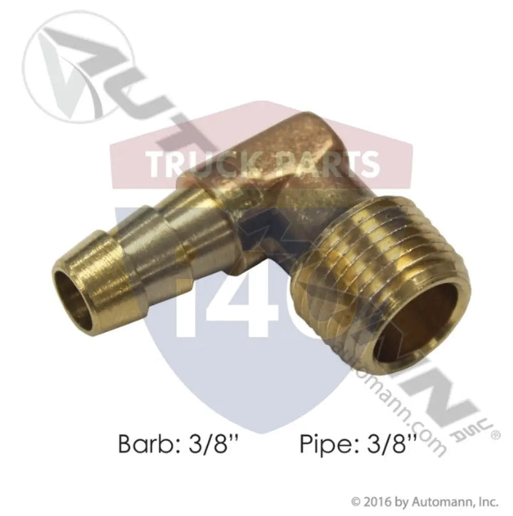 129HB66 Male Elbow 3/8in Barb 3/8in Pipe For Parker - Elbow