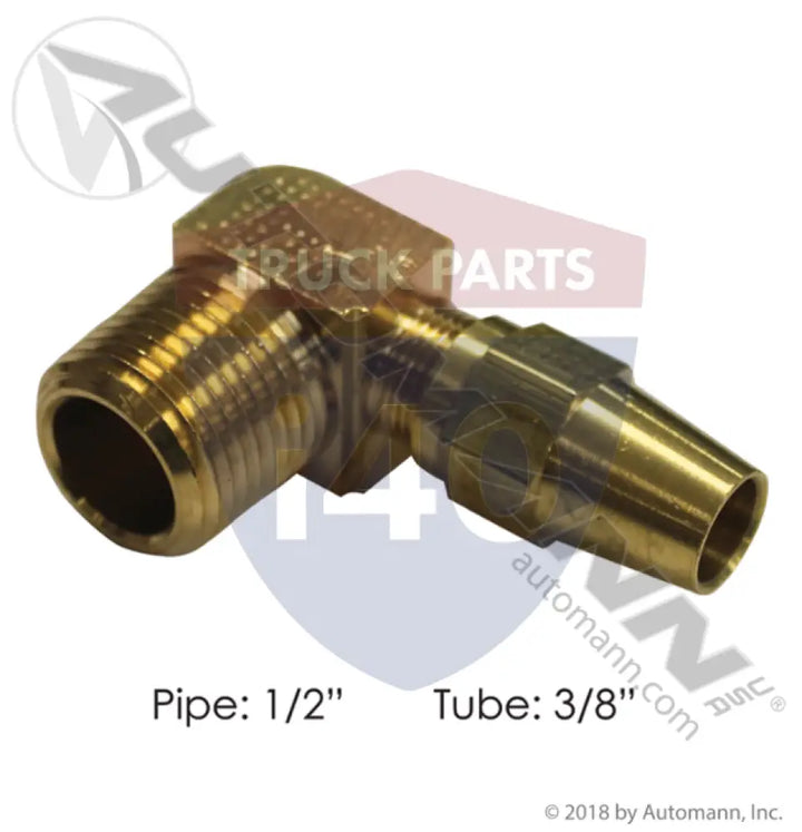 1369X6X8 Male Elbow Copper 3/8IN 1/2NPT For Eaton - Male 90° Elbows