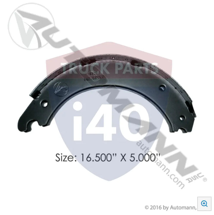 A3222Z2288 Unlined Brake Shoe 16.500in 5.000in For Meritor - Brake Width - 5 in